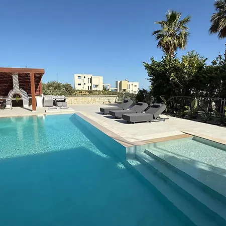 Chrysa Rhodes With Heated Pool Villa