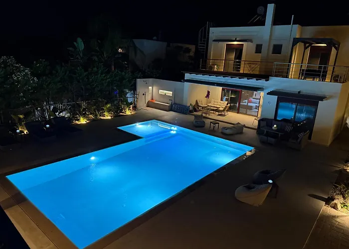 Chrysa Rhodes With Heated Pool Villa
